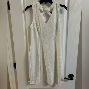 Guess White Textured Mini Dress